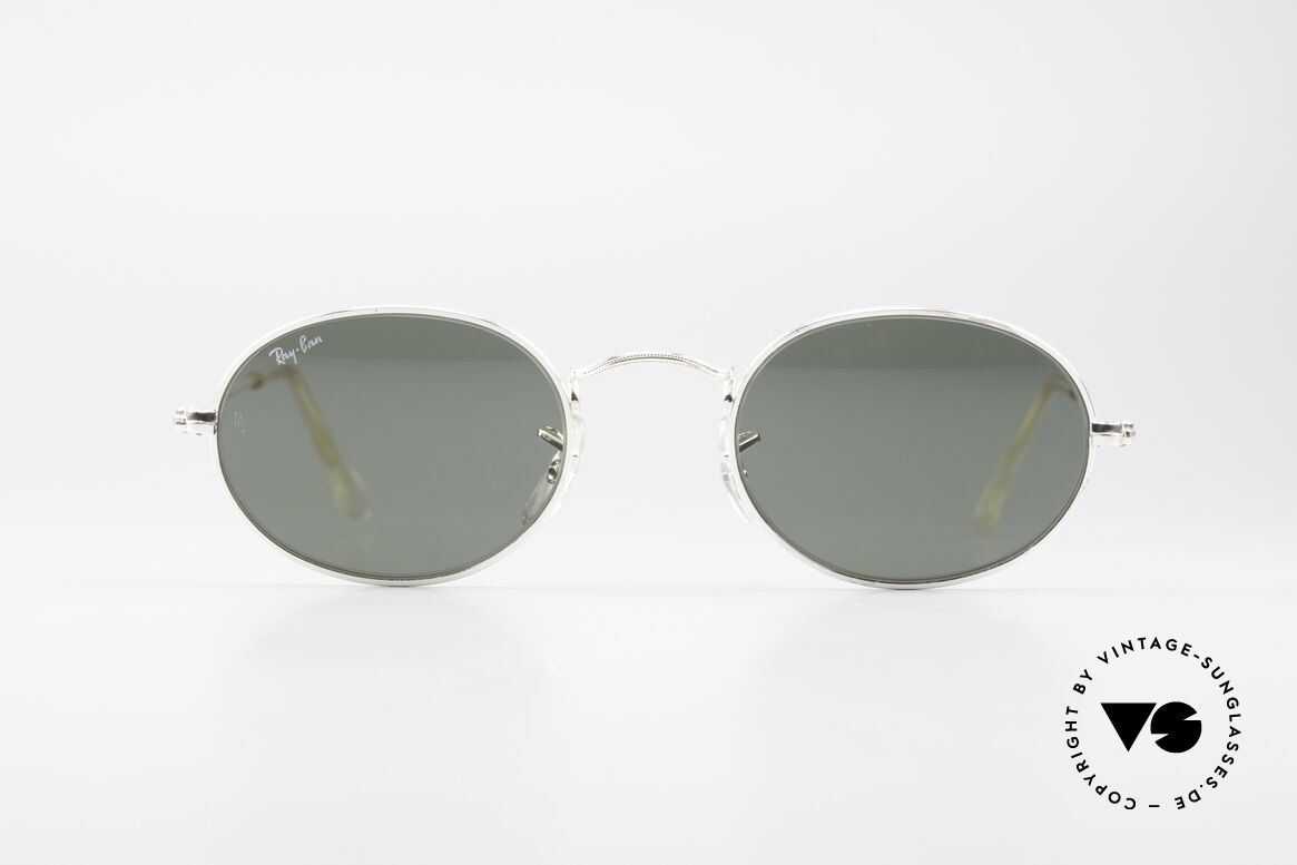 Ray Ban Classic Style I Old Oval B&L USA Sunglasses, oval vintage sunglasses with G15 mineral lenses, Made for Men and Women