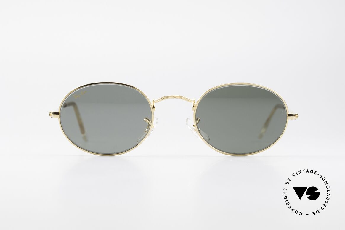 Ray Ban Classic Style I Old B&L USA Sunglasses Oval, oval vintage sunglasses with G15 mineral lenses, Made for Men and Women