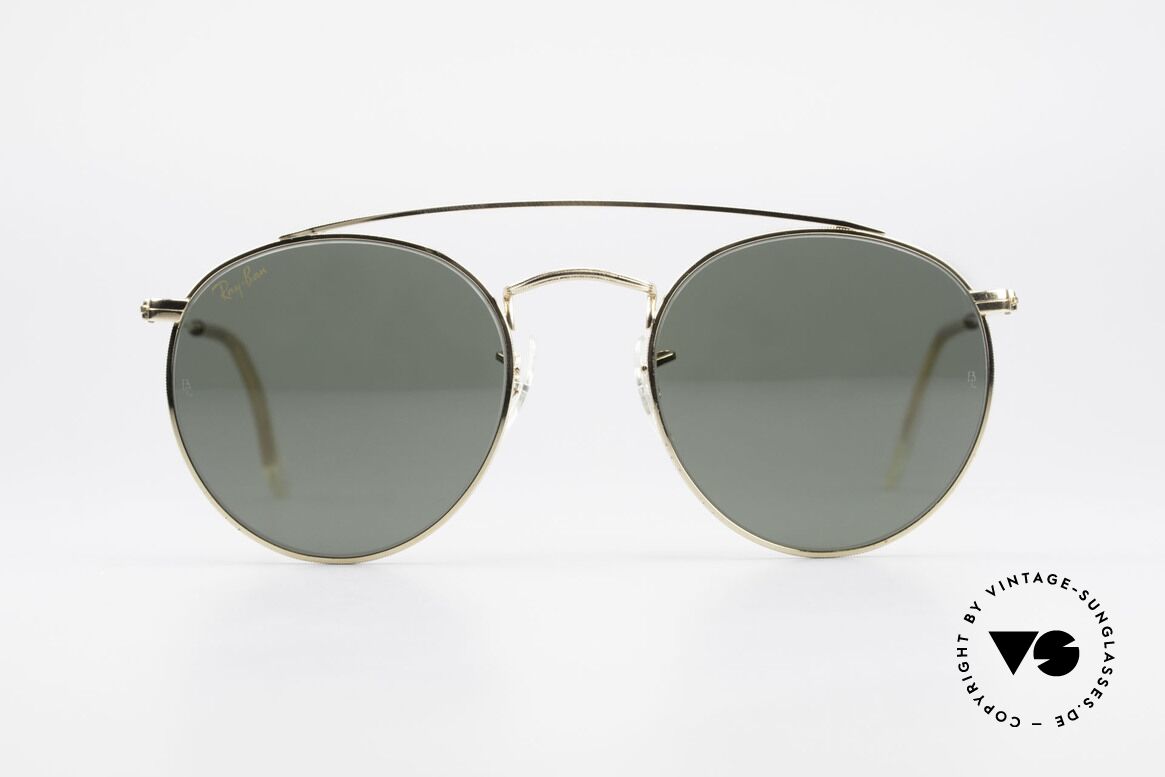 Ray Ban Round Metal 49 Brace Brace Panto Sunglasses USA, a timeless classic in high-end quality; made in USA, Made for Men and Women