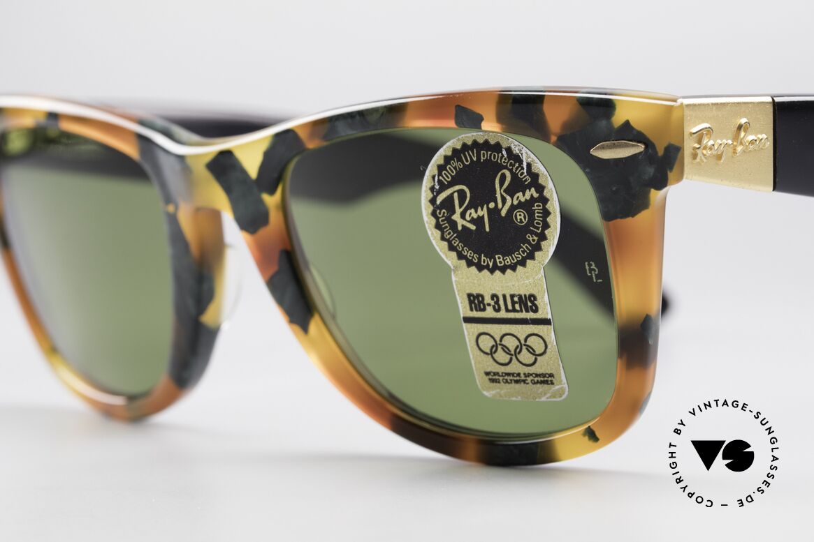 Ray Ban Wayfarer I Limited Deluxe Edition USA, limited DELUXE edition: green tortoise RB-3, W1214, Made for Men and Women