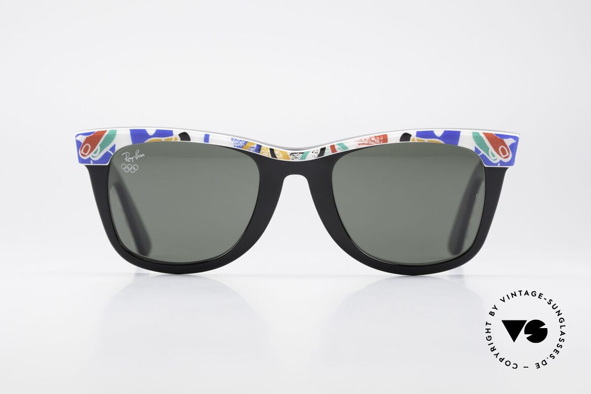 Ray Ban Wayfarer I Olympic Games Barcelona, rare Olympia Series - sports edition 'Barcelona 1992', Made for Men and Women