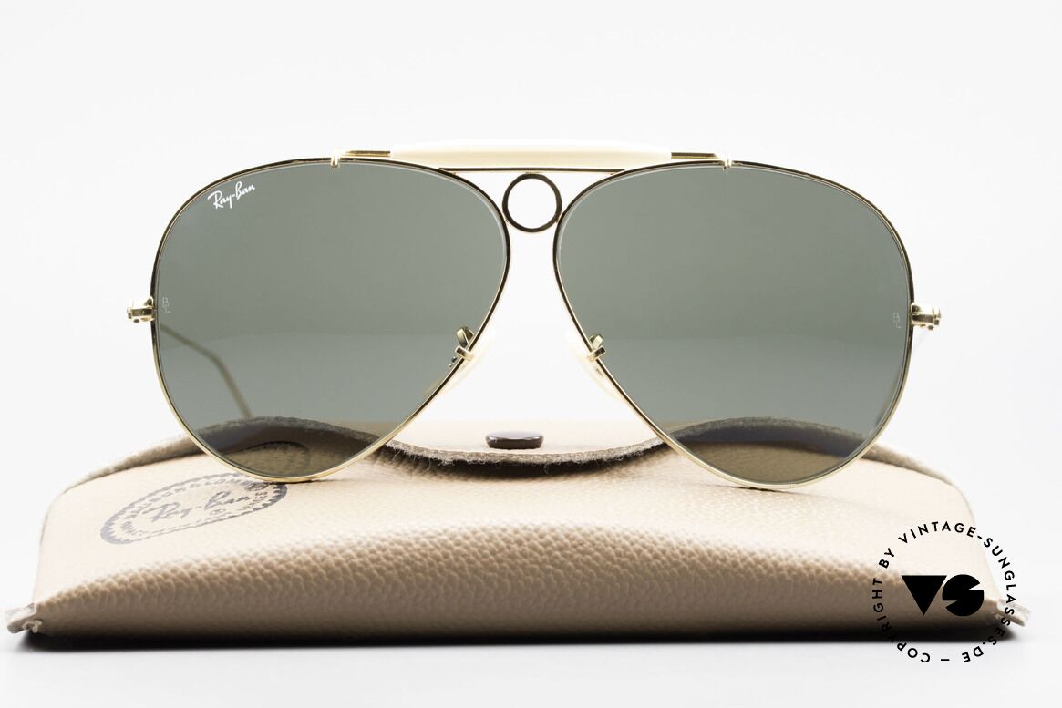 Ray Ban Shooter Sport G15 Bausch & Lomb Sun Lenses, vintage Ray-Ban aviator sunglasses of the 1980's, Made for Men