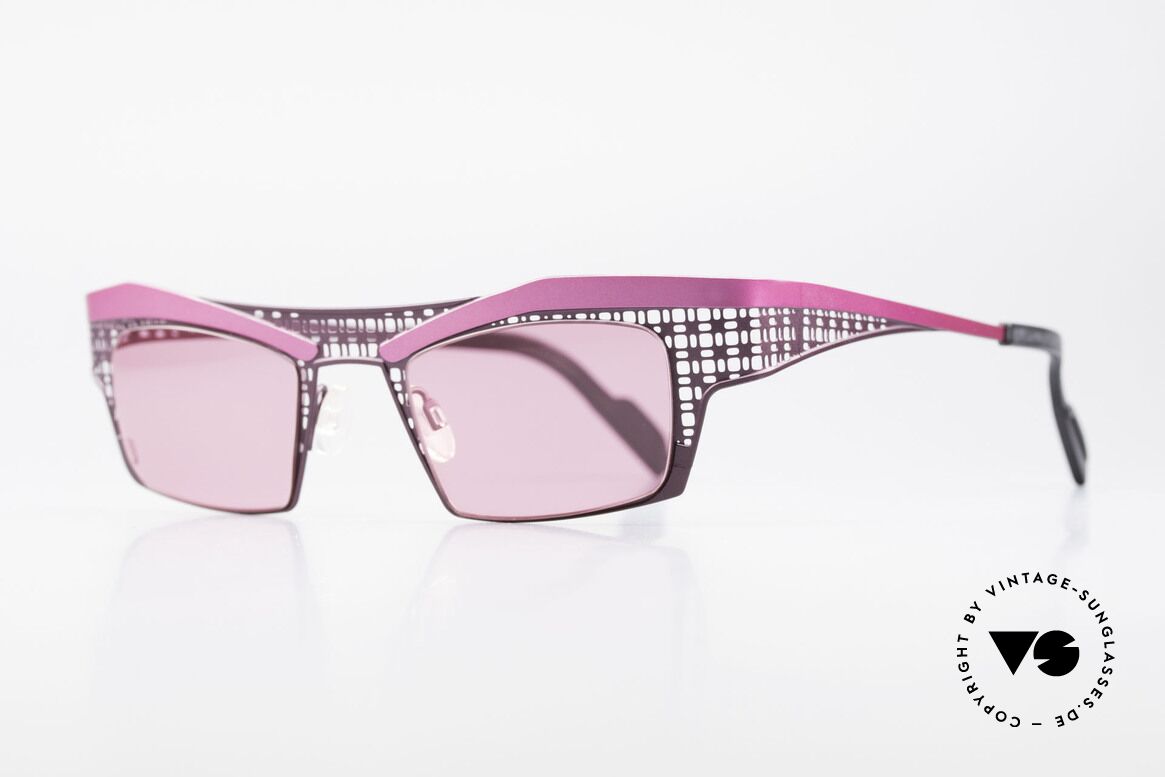 Theo Belgium Eye-Witness TA Avant-Garde Sunglasses Pink, made for the avant-garde, individualists; trend-setters, Made for Women