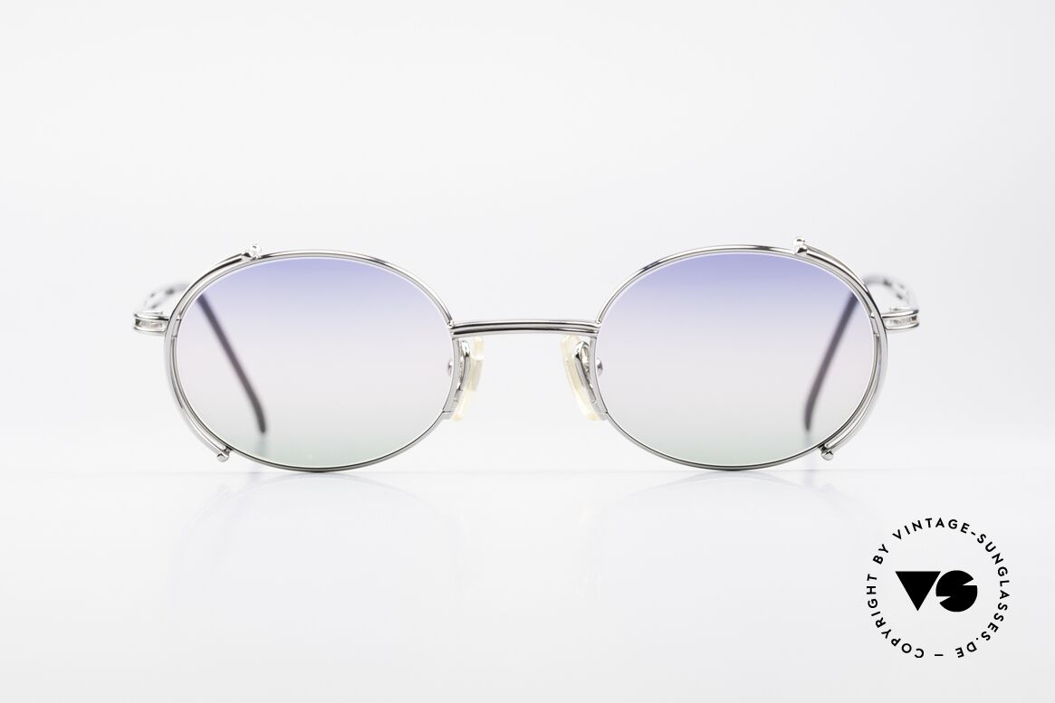 Yohji Yamamoto 52-4107 Oval Designer Sunglasses 90's, extraordinary vintage Yohji Yamamoto shades of the 90's, Made for Men and Women