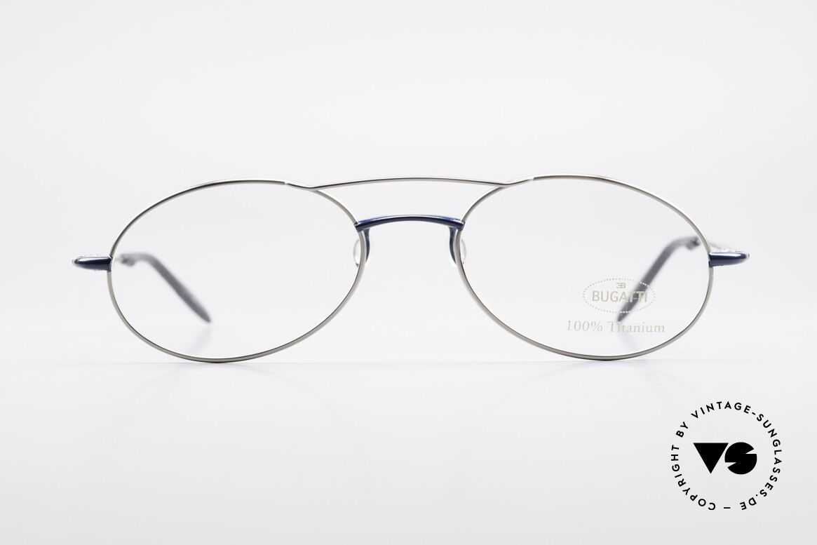 Bugatti 19239 Titanium Luxury Eyeglasses, 100% Titanium vintage BUGATTI glasses from 1998, Made for Men