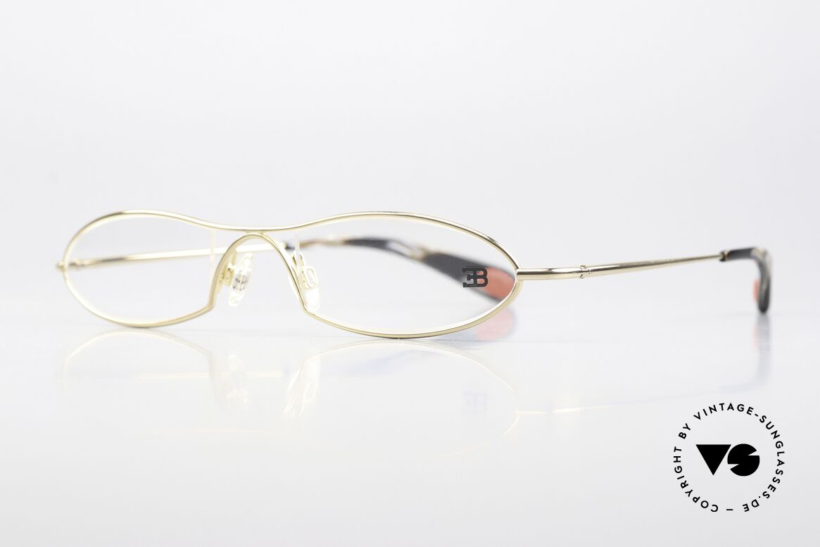 Bugatti 341 Odotype Men's Reading Eyewear, ergonomic metal frame with spring hinges, Made for Men