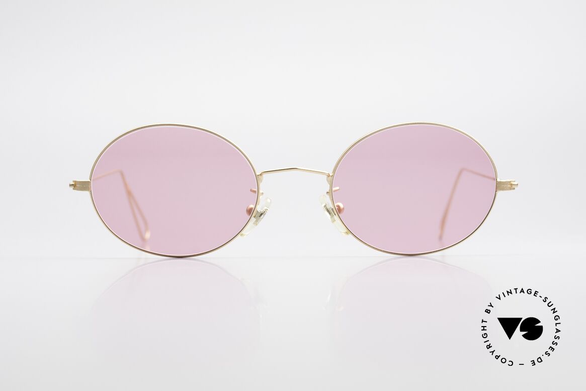 Cutler And Gross 0305 Oval Vintage 90's Sunglasses, CUTLER and GROSS designer shades from the late 90's, Made for Men and Women