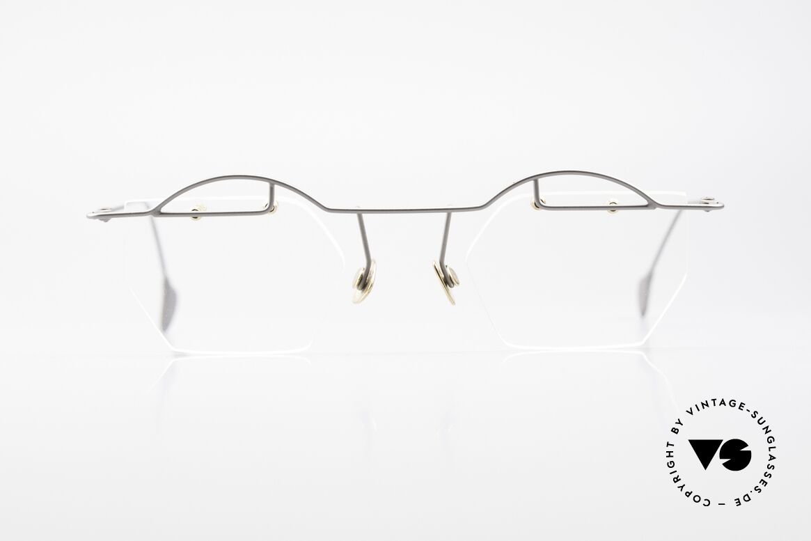 Paul Chiol 12 Rimless Art Glasses Vintage, vintage 90's Paul CHIOL designer eyeglass-frame, Made for Men and Women