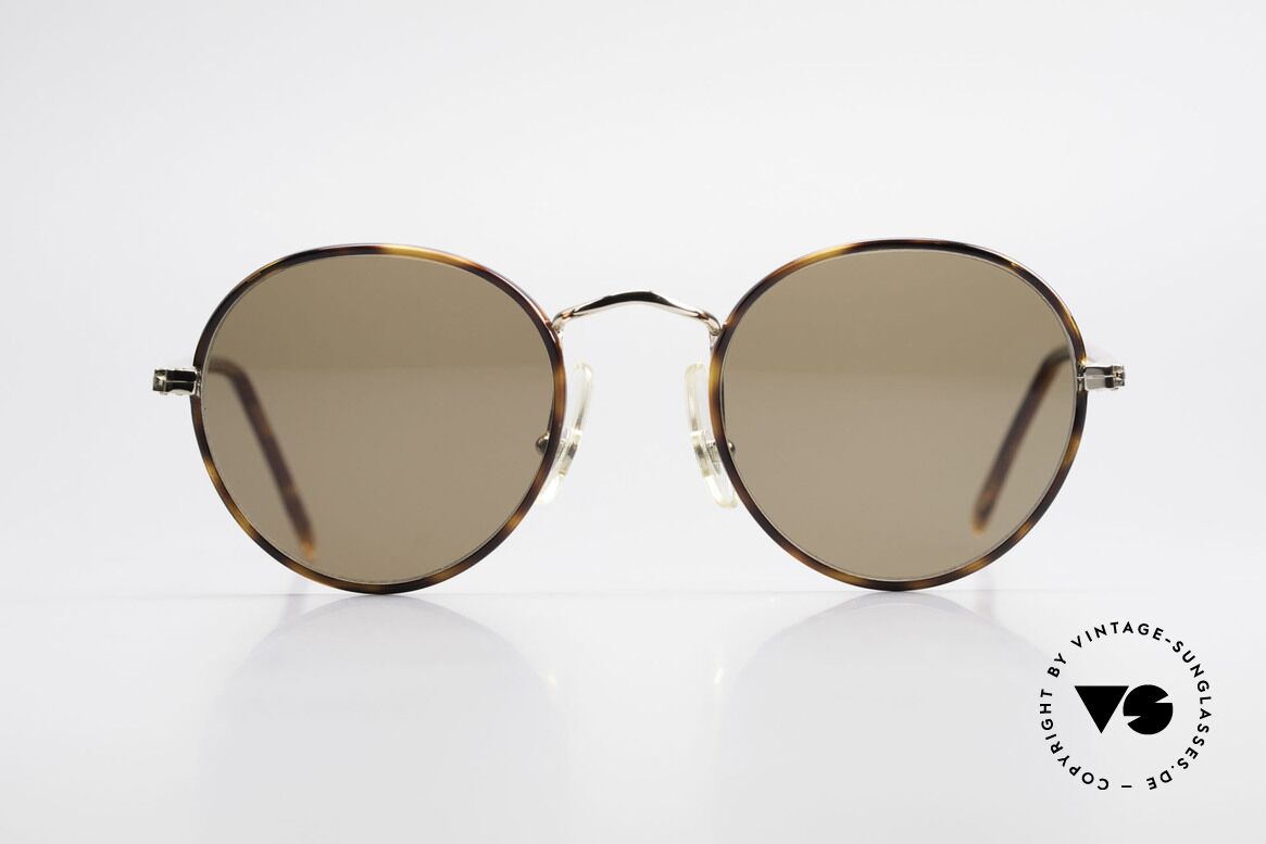 Cutler And Gross 0110 90's Round Designer Sunglasses, CUTLER and GROSS designer shades from the late 90's, Made for Men and Women