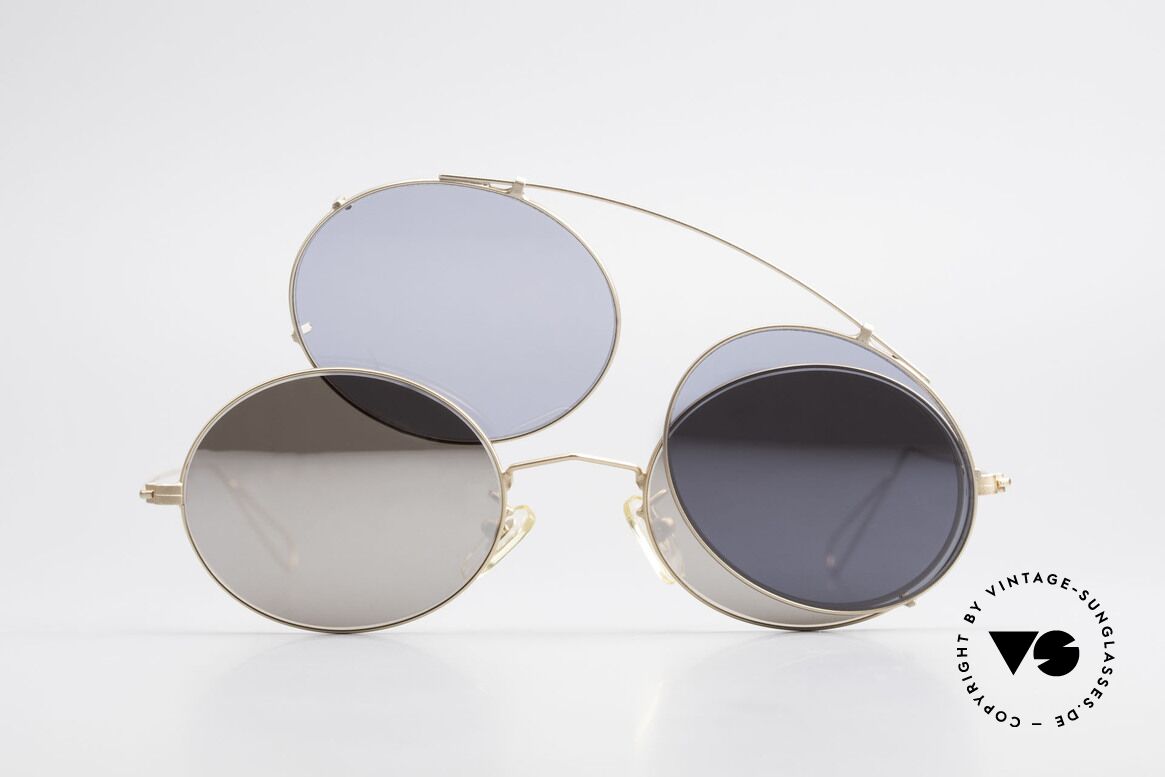 Cutler And Gross 0305 Oval Sunglasses With Clip On, Size: medium, Made for Men and Women