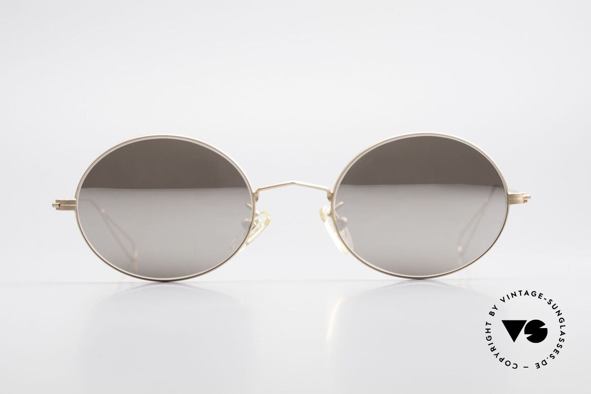 Cutler And Gross 0305 Oval Sunglasses With Clip On, Size: medium, Made for Men and Women