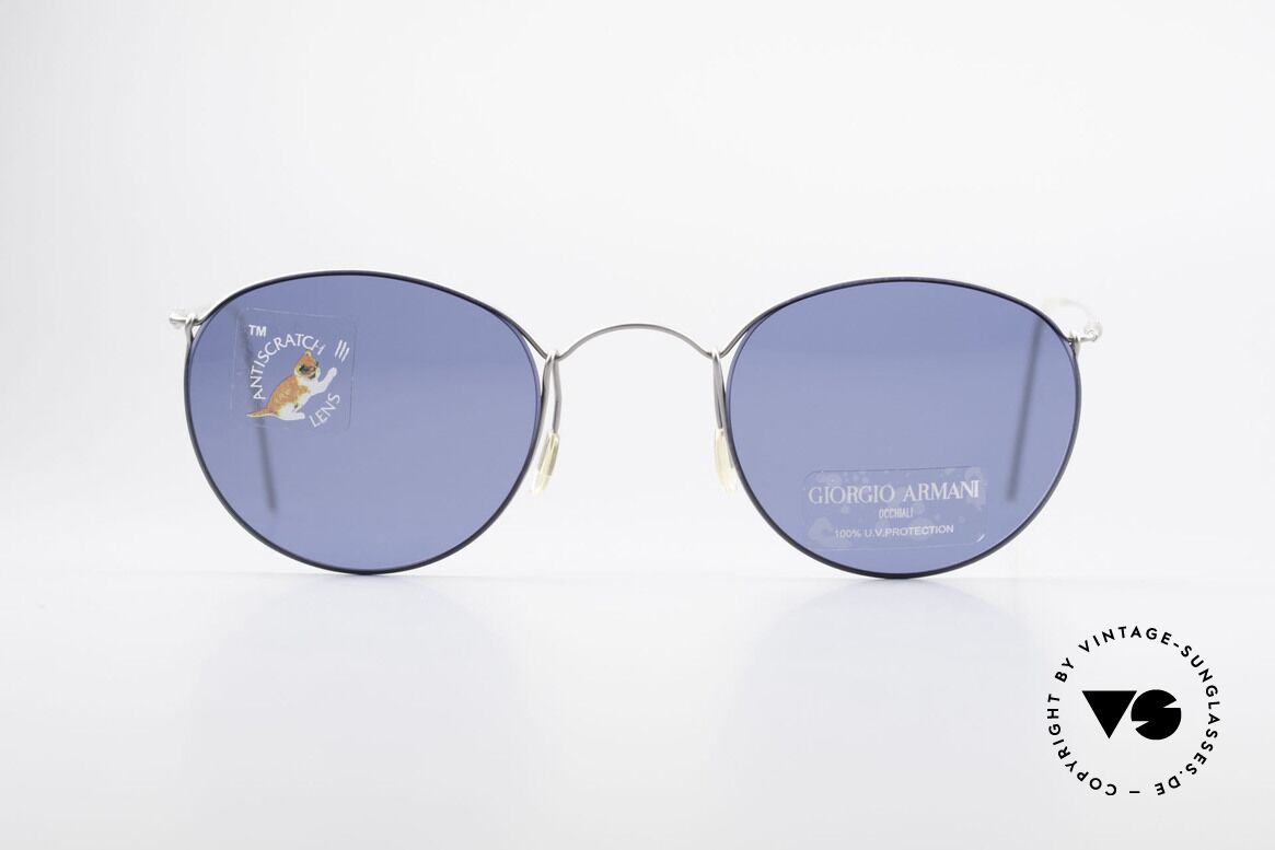 Giorgio Armani 3006 Wire Sunglasses Panto Style, Giorgio Armani sunglasses, model 3006-S, col. T-106, Made for Men