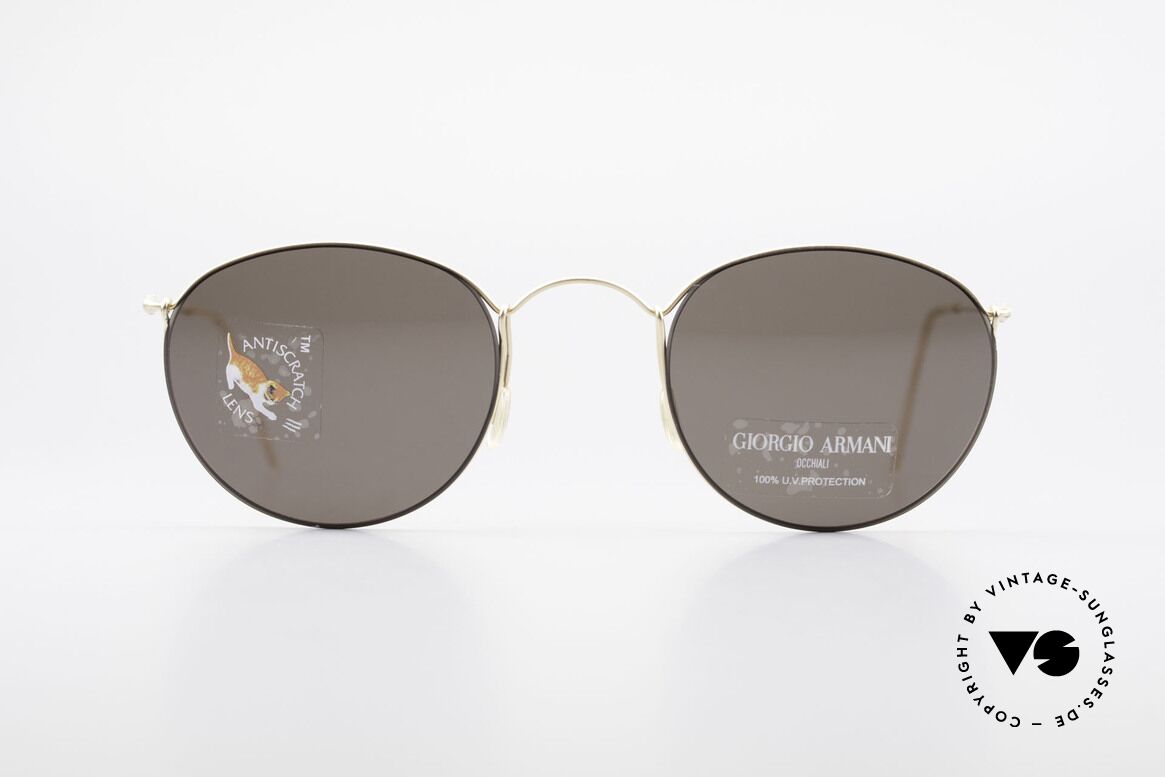 Giorgio Armani 3006 90's Panto Wire Sunglasses, Giorgio Armani sunglasses, model 3006-S, col. T-100, Made for Men