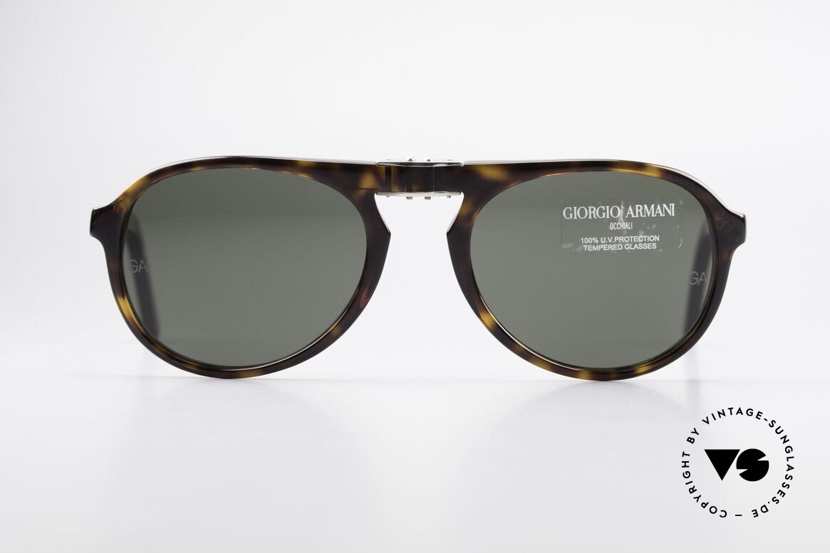 Giorgio Armani 2522 Folding Aviator Sunglasses, practical folding model in high-end quality; vertu!, Made for Men and Women