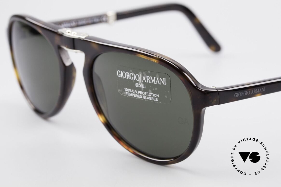 Giorgio Armani 2522 Folding Aviator Sunglasses, unworn (like all our vintage Armani designer frames), Made for Men and Women