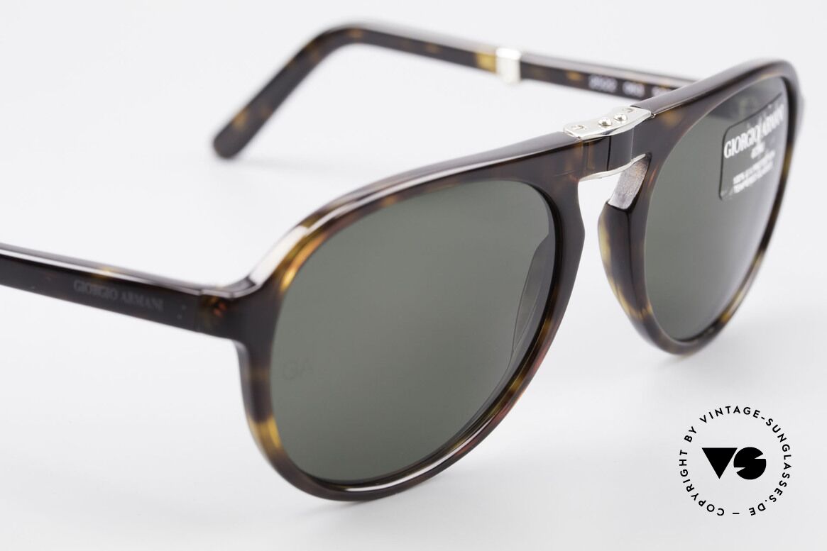 Giorgio Armani 2522 Folding Aviator Sunglasses, NO RETRO fashion, but a rare 20 years old ORIGINAL, Made for Men and Women