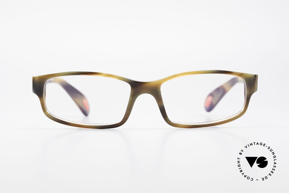 Bugatti 322 Odotype Eyeglass Frame Horn Optic, sporty BUGATTI high-tech eyeglass-frame, Made for Men