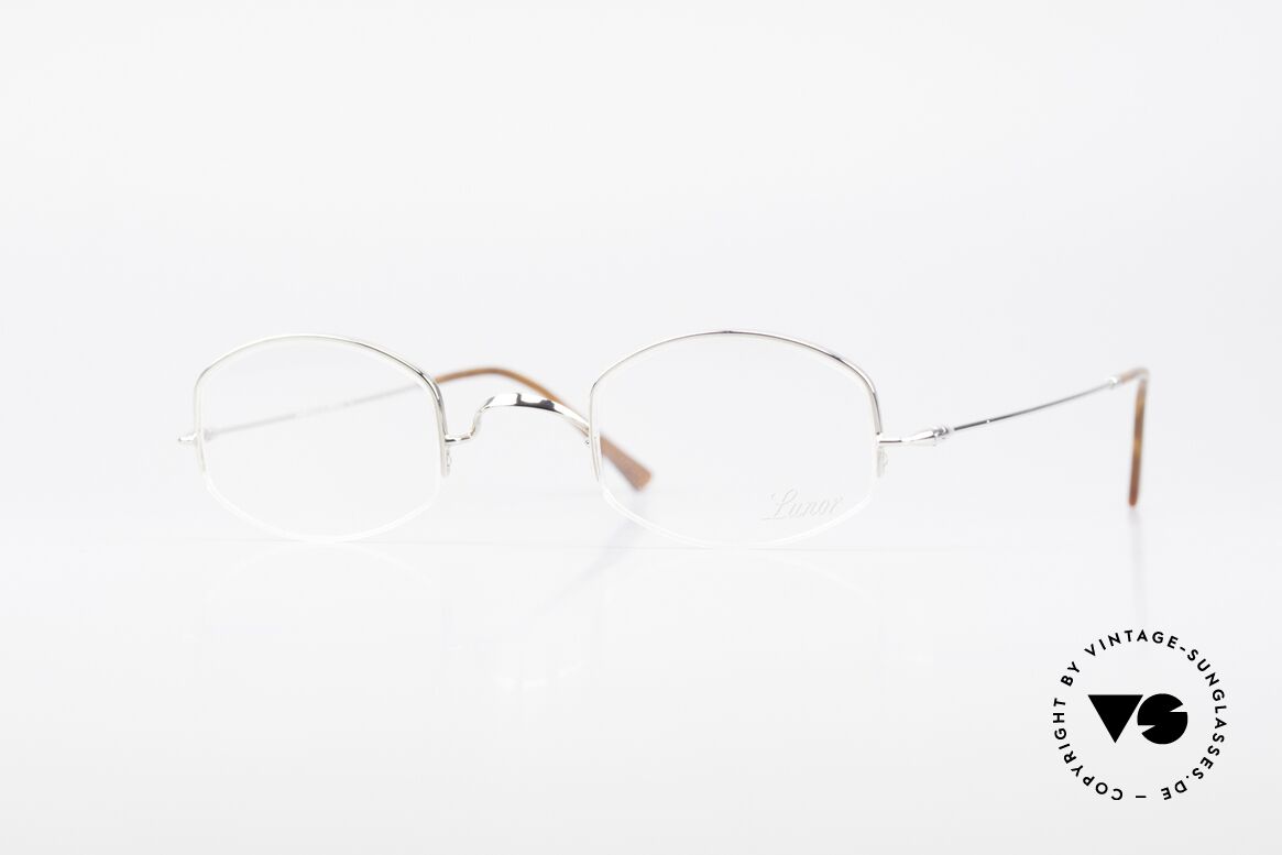 Lunor String Semi Rimless Vintage Frame, LUNOR: shortcut for French "Lunette d'Or" (gold glasses), Made for Men and Women