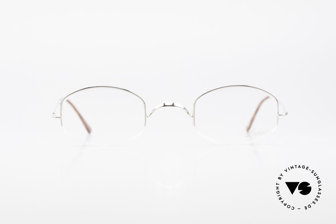 Lunor String Semi Rimless Vintage Frame, LUNOR: shortcut for French "Lunette d'Or" (gold glasses), Made for Men and Women