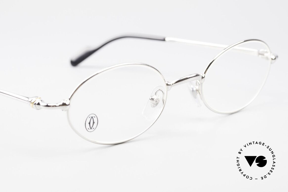 Cartier Filao - M Oval Frame Luxury Platinum, NO retro eyeglasses; an old original from app. 1999!, Made for Men and Women