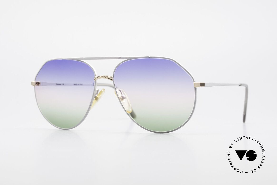 Casanova 6052 Titanium Aviator Sunglasses, ultra rare CASANOVA aviator sunglasses of the 80's, Made for Men and Women