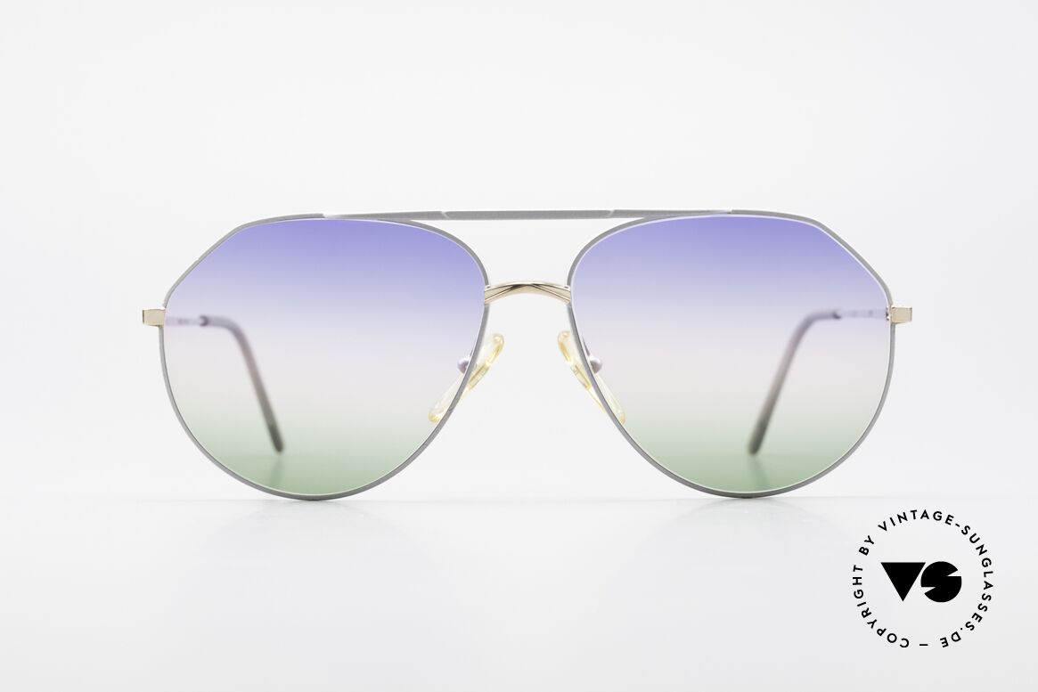 Casanova 6052 Titanium Aviator Sunglasses, titanium frame with gold-plated bridge and hinges, Made for Men and Women