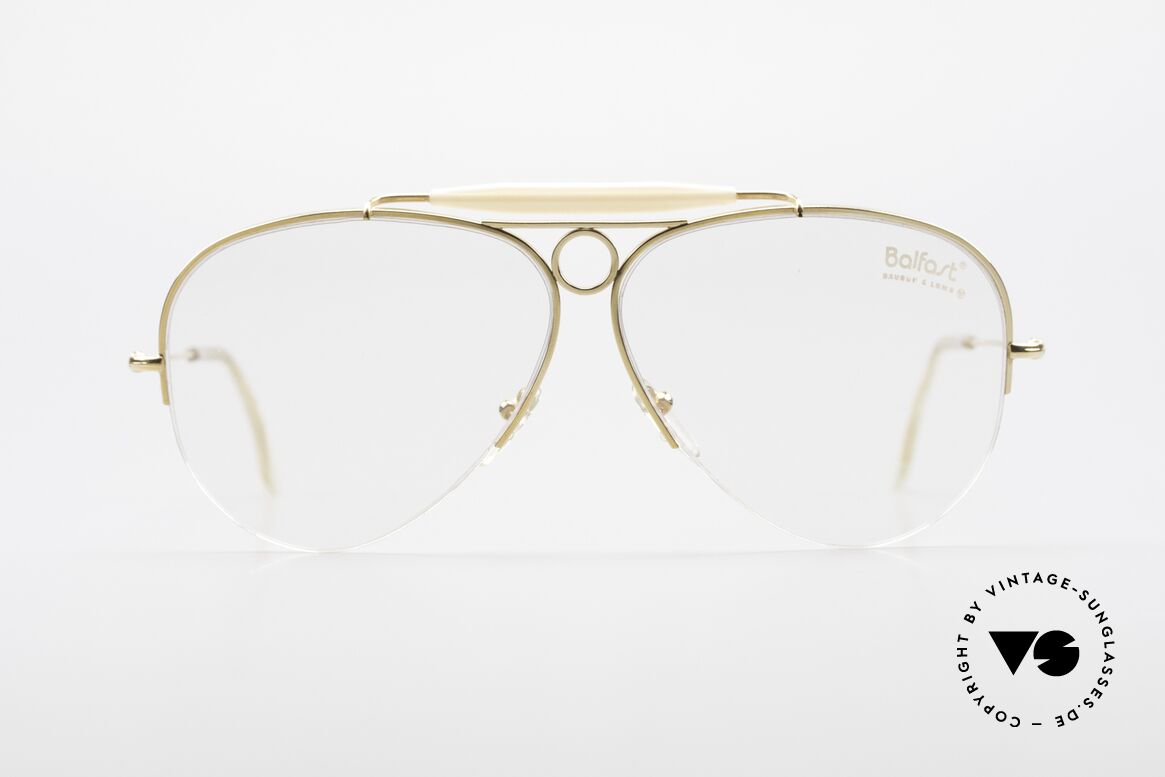 Ray Ban Balfast 809 Gold Doublé Old Vintage Frame, 80's Ray-Ban designer eyeglasses by Bausch&Lomb, Made for Men