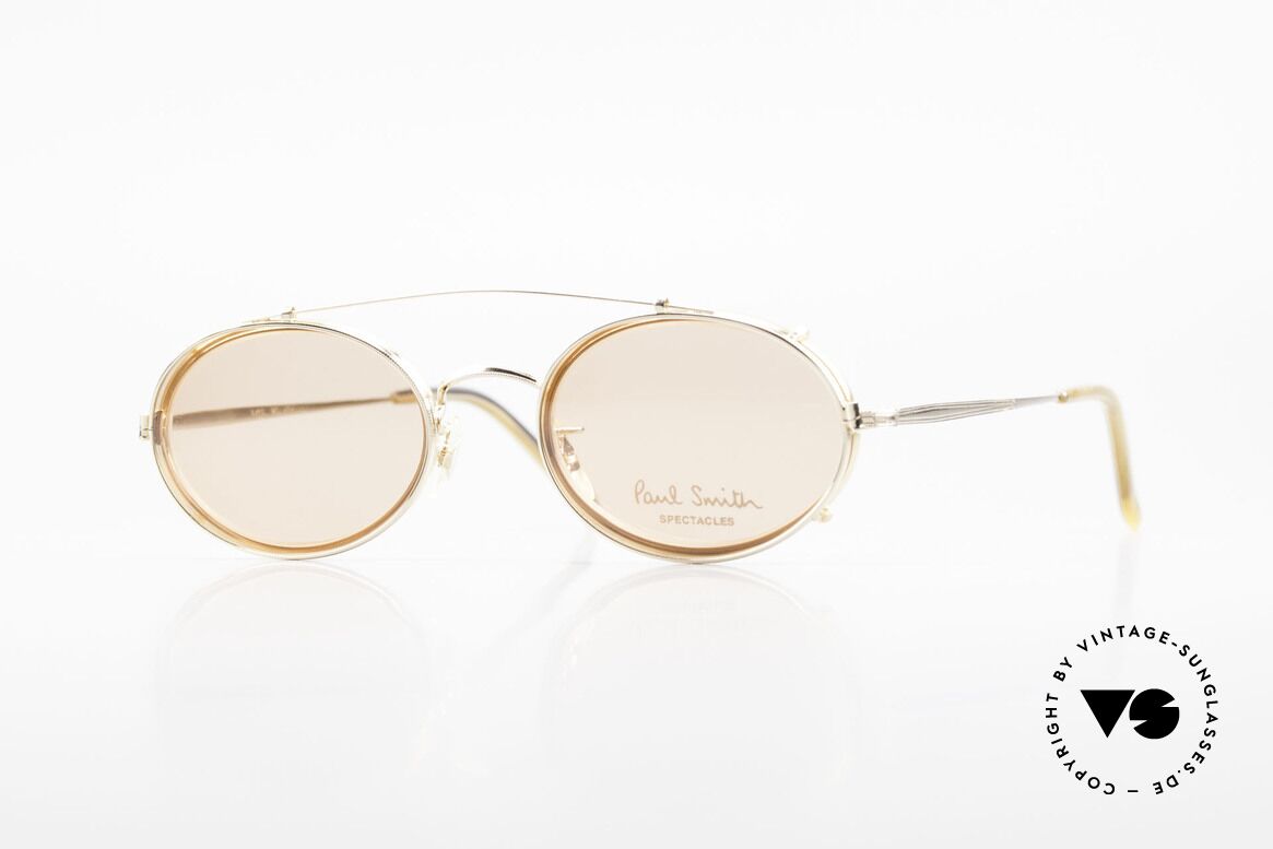 Paul Smith PSR108 Oval Vintage Frame With Clip, Paul Smith vintage glasses from the late 80's/early 90's, Made for Men and Women