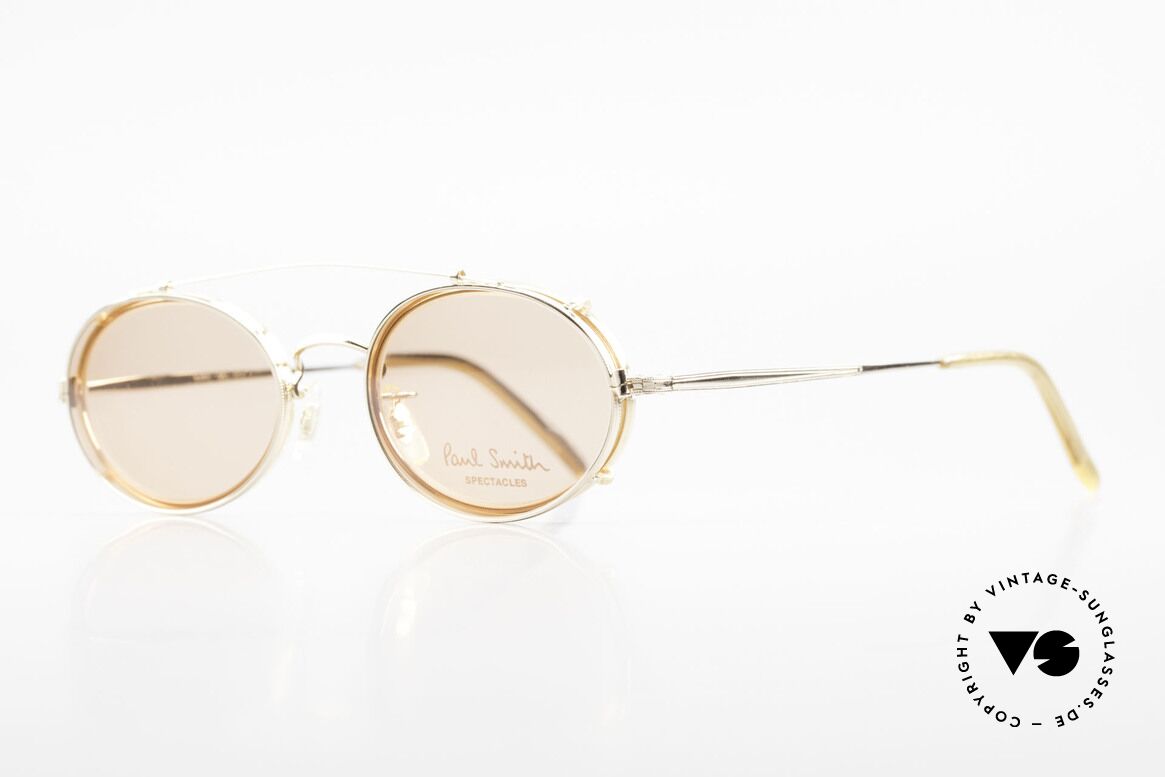 Paul Smith PSR108 Oval Vintage Frame With Clip, this rare OLD Paul Smith Original is still 'made in Japan', Made for Men and Women