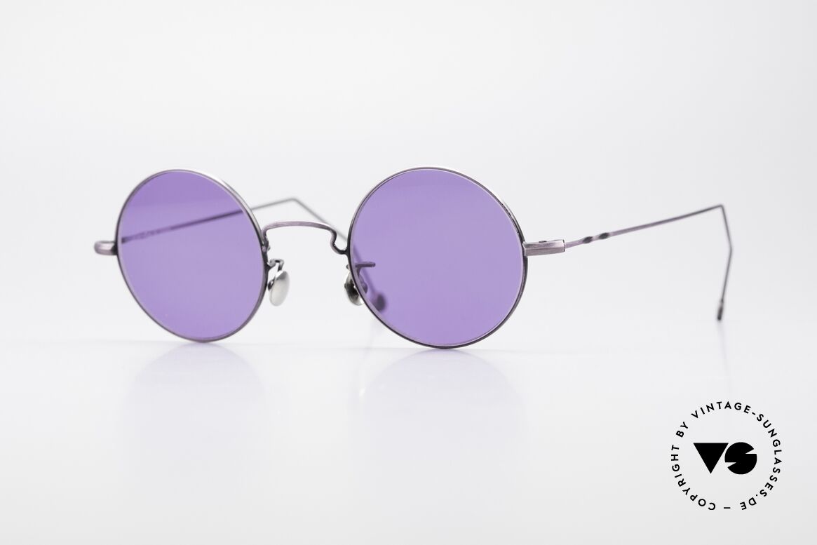 Cutler And Gross 0408 90's Round Vintage Sunglasses, CUTLER and GROSS designer shades from the late 90's, Made for Men and Women