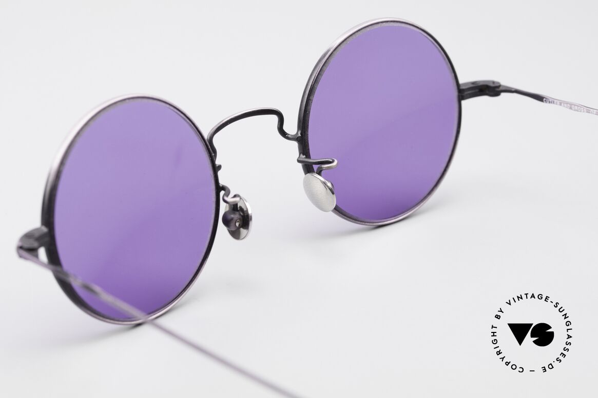 Cutler And Gross 0408 90's Round Vintage Sunglasses, never worn; like all our vintage Cutler & Gross eyewear, Made for Men and Women
