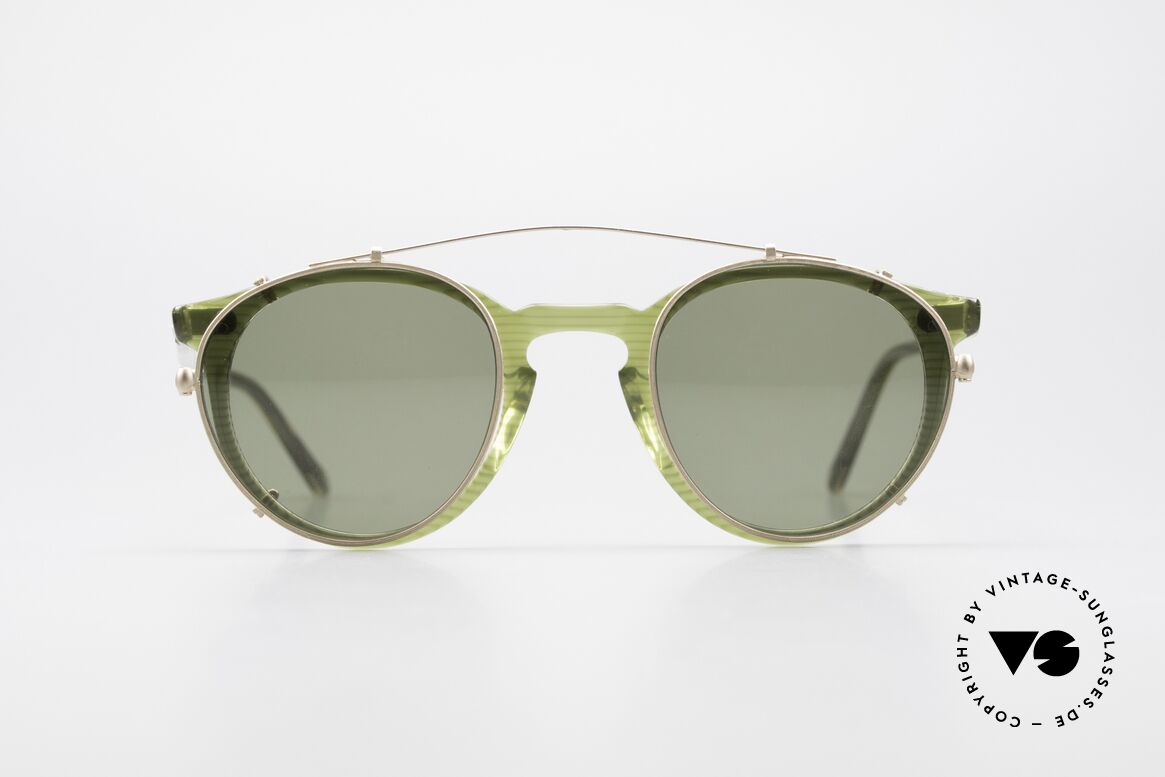 Oliver Peoples O'Malley 981 The 80's Original With Clip On, vintage Oliver Peoples sunglasses, model O'Malley, Made for Men and Women