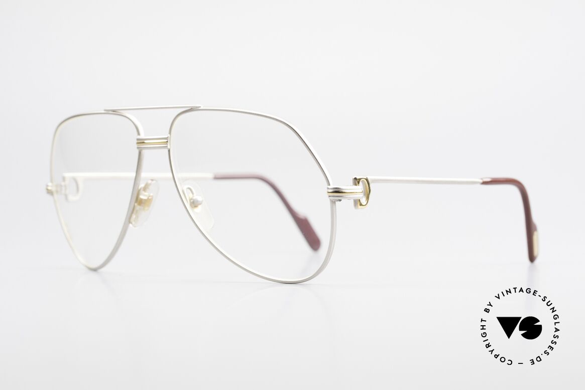 Cartier Vendome LC - M Precious Palladium Finish, this pair (with L.Cartier decor) MEDIUM size 59-14, 135, Made for Men