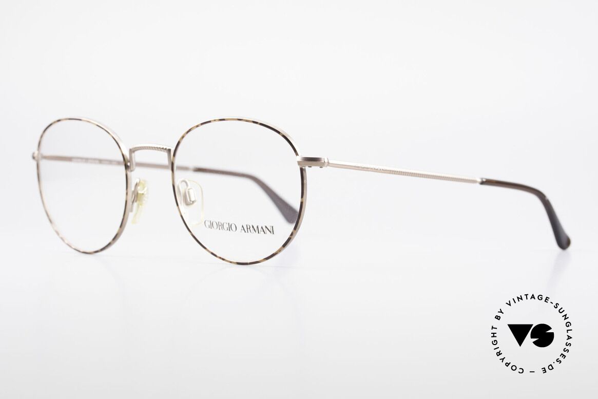 Giorgio Armani 231 80's Panto Frame No Retro, very noble frame finish in bronze & chestnut brown, Made for Men and Women