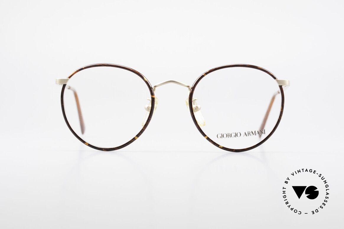 Giorgio Armani 145 Vintage 80's Panto Glasses, timeless vintage Giorgio Armani designer eyeglasses, Made for Men