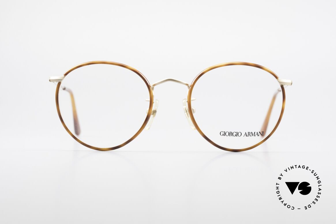 Giorgio Armani 112 90's Panto Eyeglasses Men, timeless vintage Giorgio Armani designer eyeglasses, Made for Men