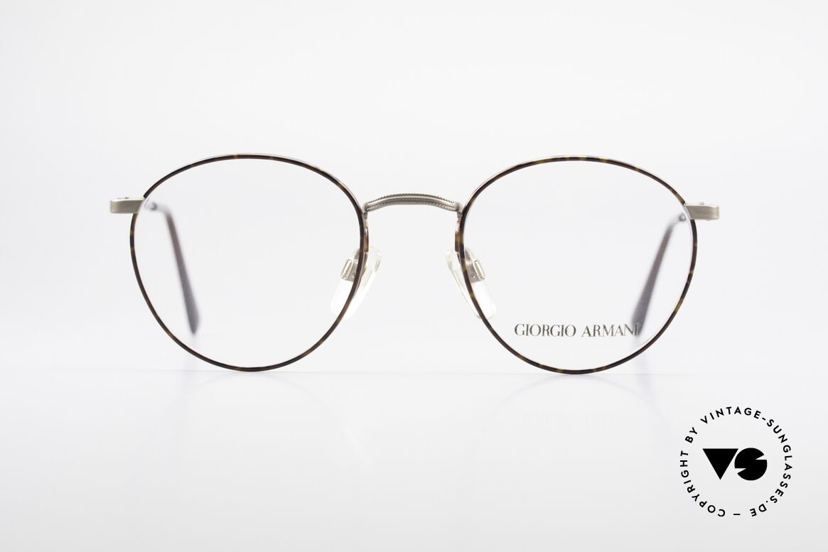 Giorgio Armani 166 No Retro Glasses 80's Panto, a timeless 1980's model in tangible premium quality, Made for Men