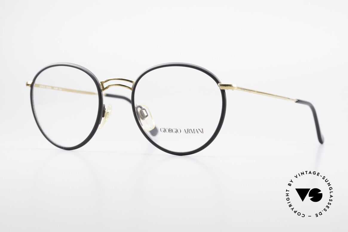 Giorgio Armani 152 Classic Round Vintage Frame, timeless vintage Giorgio Armani designer eyeglasses, Made for Men