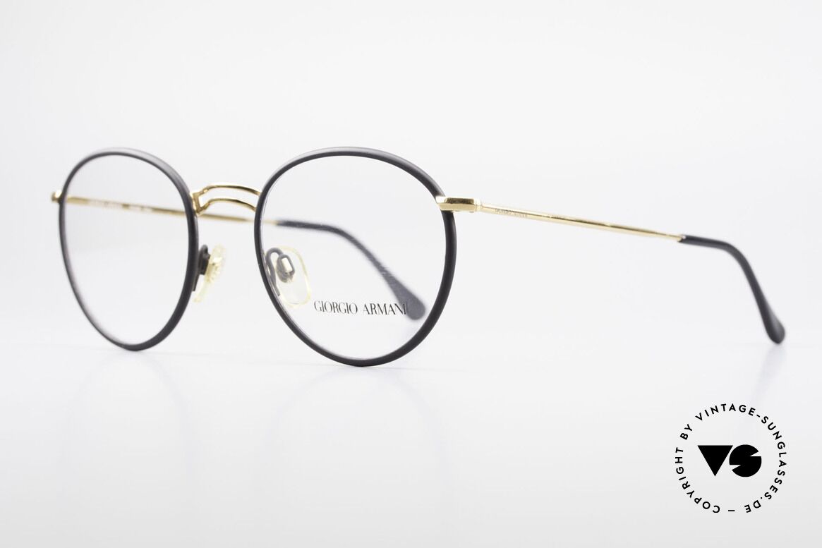 Giorgio Armani 152 Classic Round Vintage Frame, true 'gentlemen eyeglass-frame' in top-notch quality, Made for Men