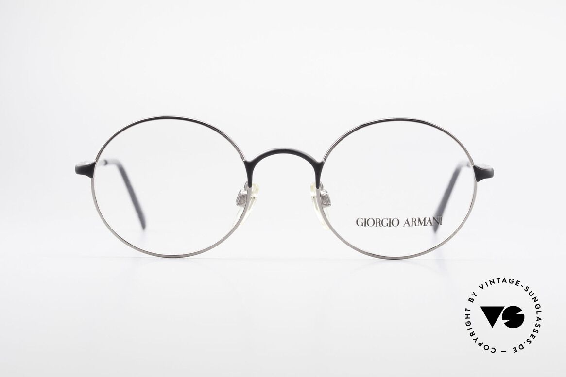 Giorgio Armani 243 Round Oval Glasses 90s Small, discreet round framework in SMALL size (122mm), Made for Men and Women