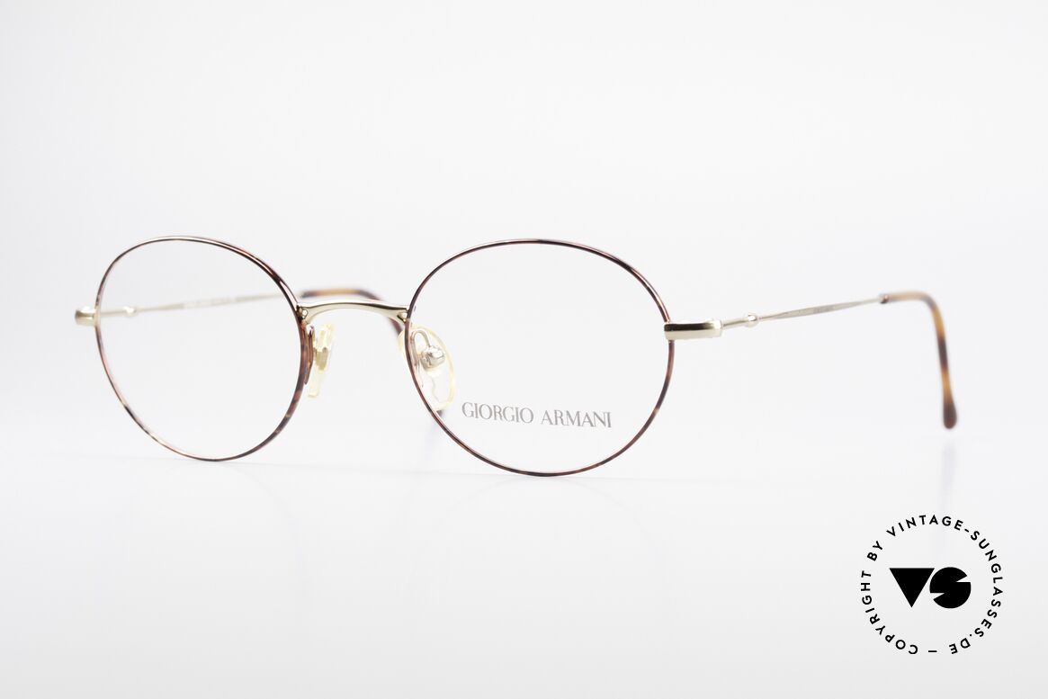 Giorgio Armani 252 Oval Vintage Eyeglasses 90's, oval designer eyeglass-frame by GIORGIO Armani, Made for Men and Women