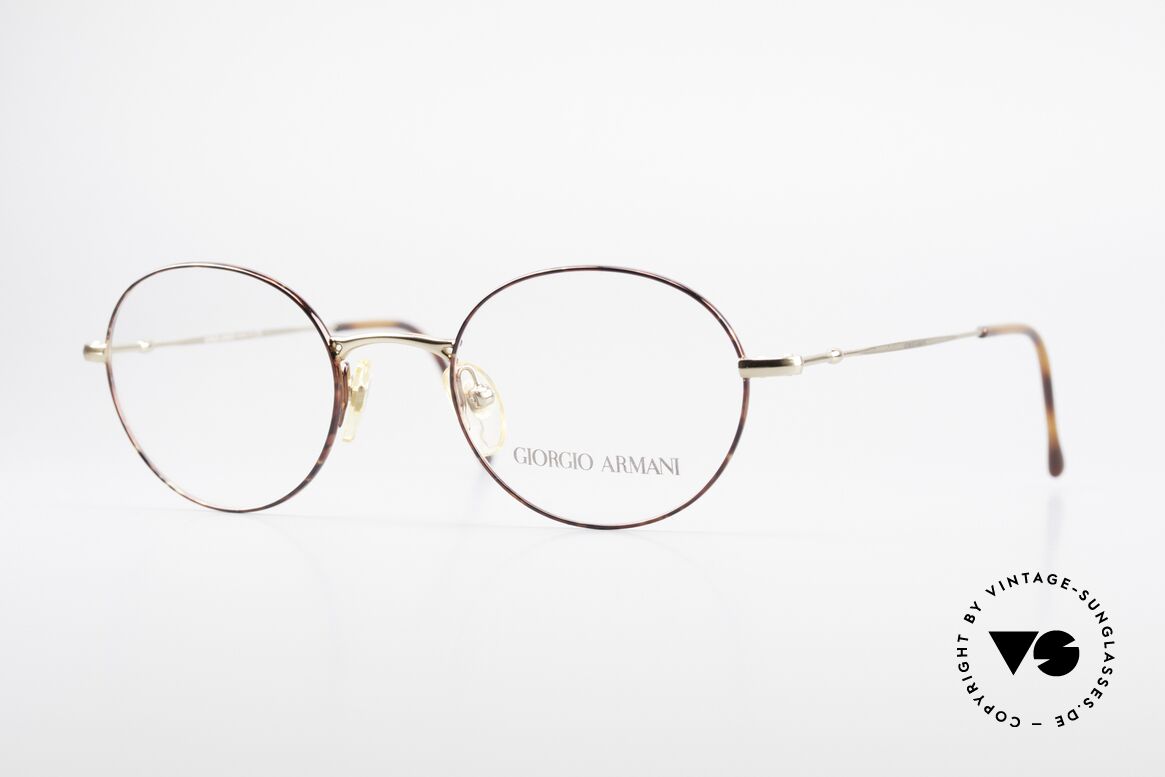 Giorgio Armani 252 Oval Vintage Glasses 90's, oval designer eyeglass-frame by GIORGIO Armani, Made for Men and Women