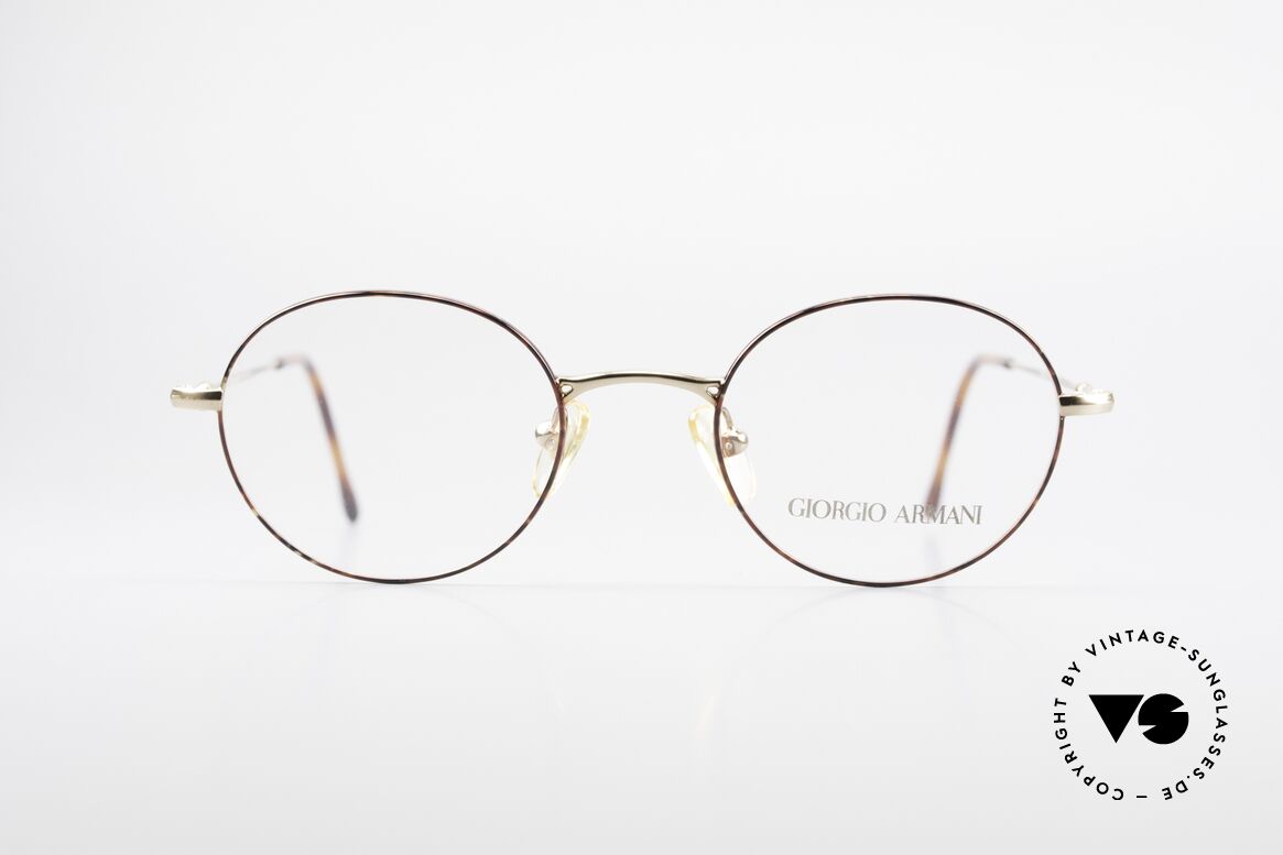 Giorgio Armani 252 Oval Vintage Glasses 90's, unisex model 252 in size 48-20, 140mm, col. 1022, Made for Men and Women