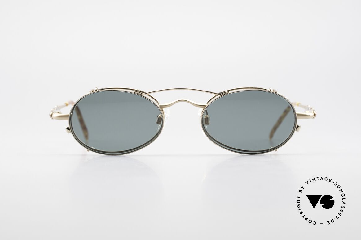 Bugatti 29710 Vintage Glasses with Sun Clip, classic Bugatti sunglasses from app. 1995/96, Made for Men