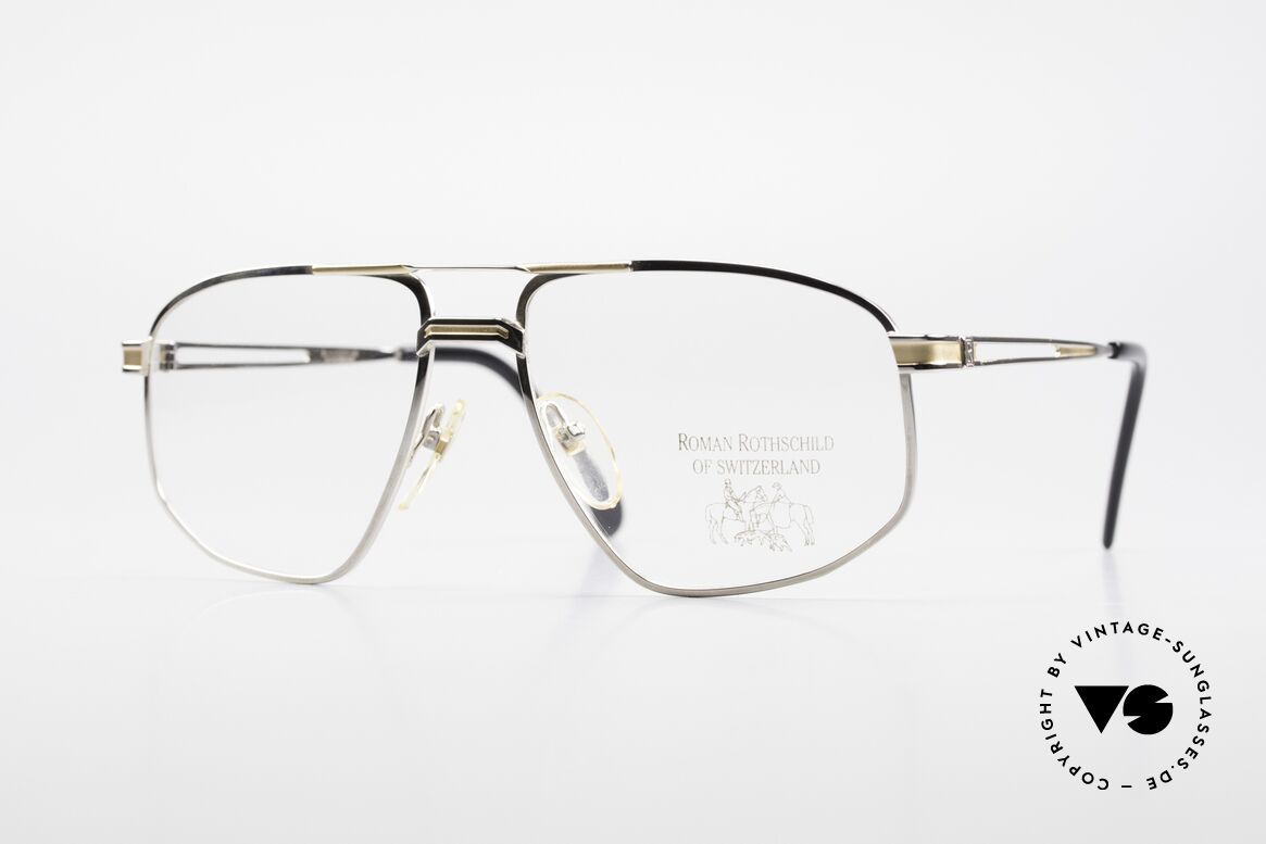 Roman Rothschild R11 Palladium Finish 18kt Gold, Roman Rothschild of Switzerland LUXURY eyeglasses, Made for Men