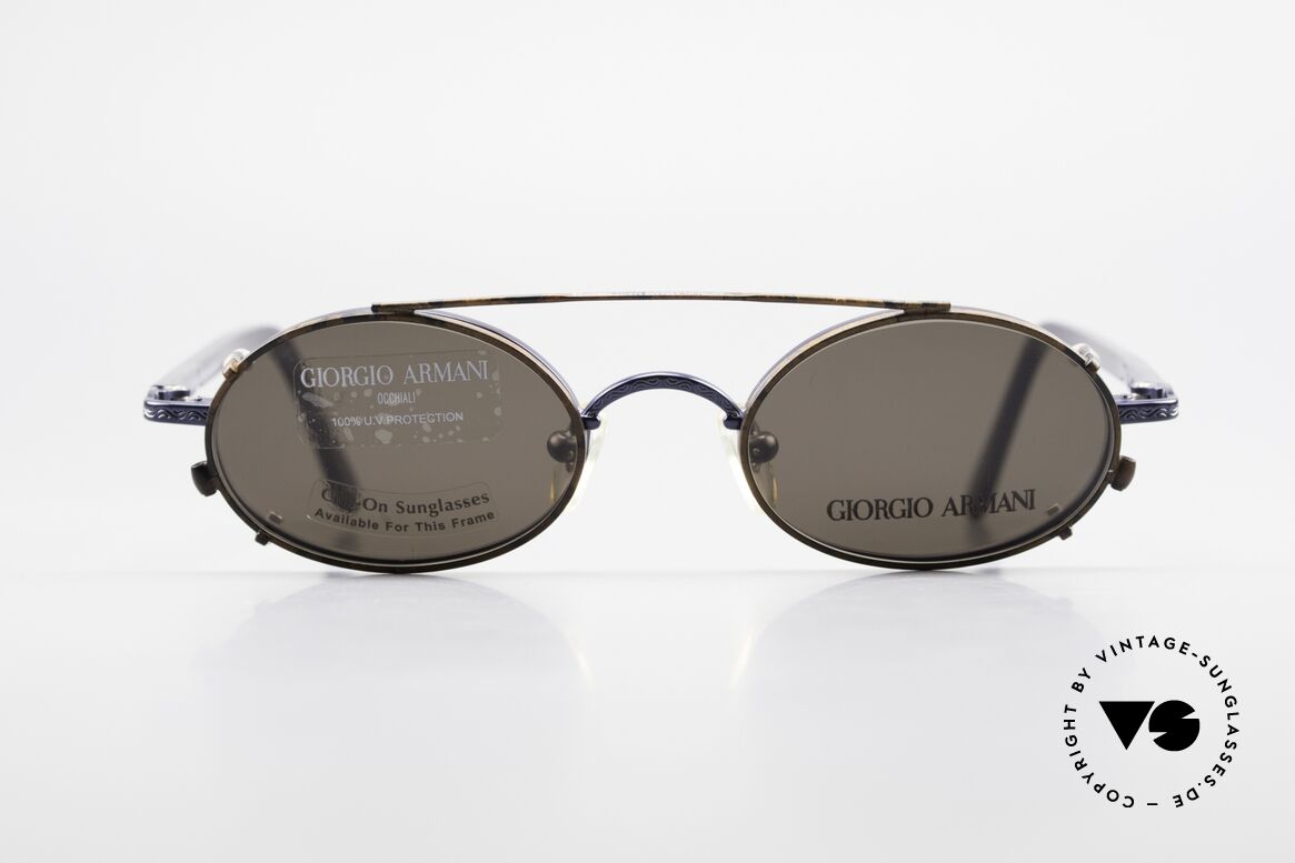 Giorgio Armani 250 Vintage Clip On Designer Frame, timeless Giorgio ARMANI vintage designer sunglasses, Made for Men and Women