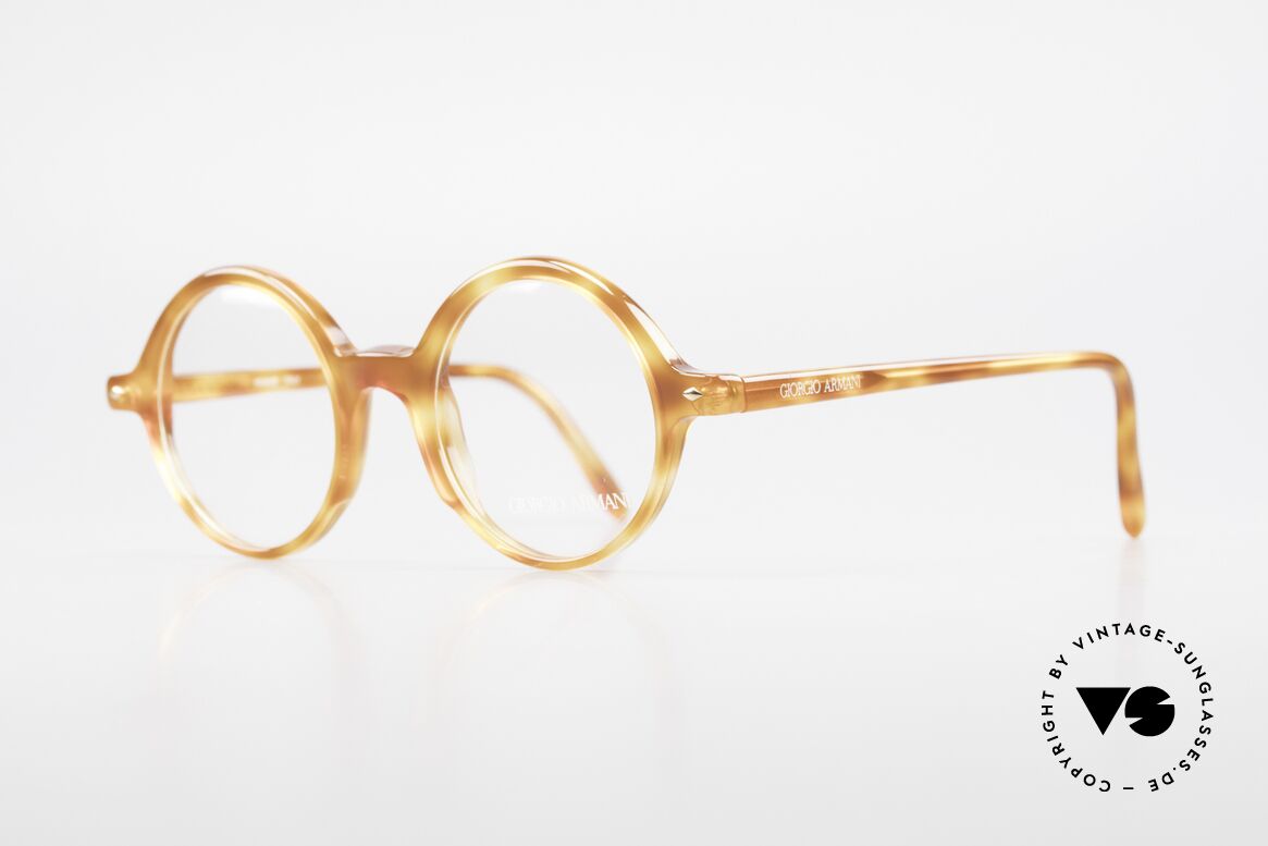 Giorgio Armani 319 Old 1980's Eyeglasses Round, top Italian craftsmanship, (1. class comfort), unisex!, Made for Men and Women