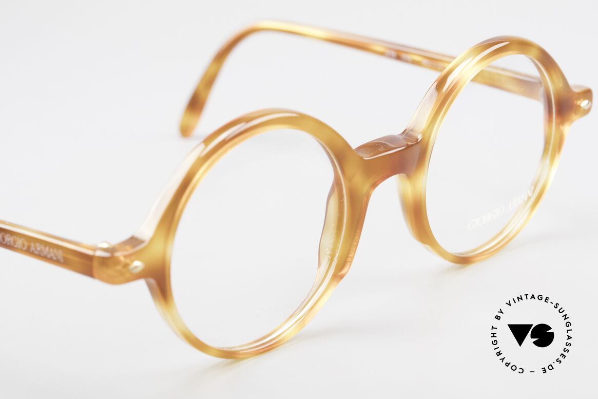 Giorgio Armani 319 Old 1980's Eyeglasses Round, NO retro eyewear, but a unique 30 years old ORIGINAL, Made for Men and Women