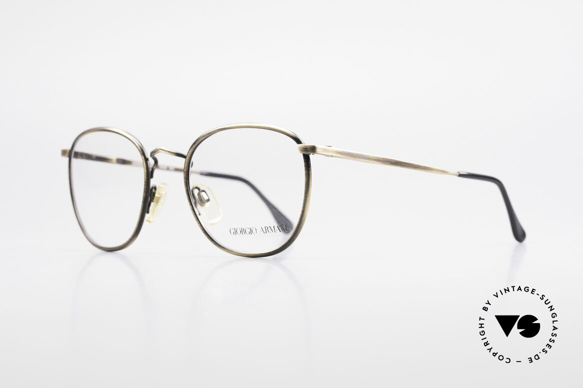Giorgio Armani 150 Classic Men's Eyeglasses 80's, brilliant frame finish in a kind of "antique gold"/brass, Made for Men