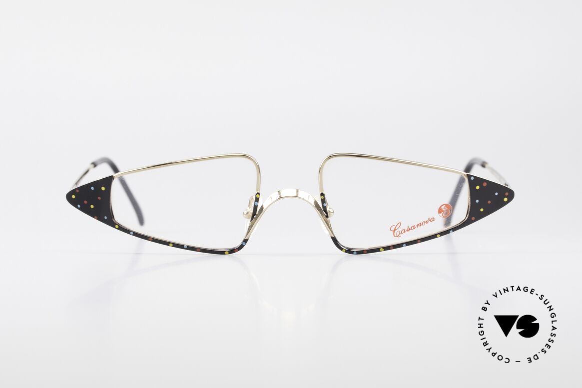 Casanova FC15 Fancy Vintage Reading Frame, glamorous Casanova eyeglass-frame from around 1985, Made for Women
